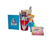 Timeless Desserts Unicorn Birthday Gift Basket, Personalized, Pink, Crafts, Candy