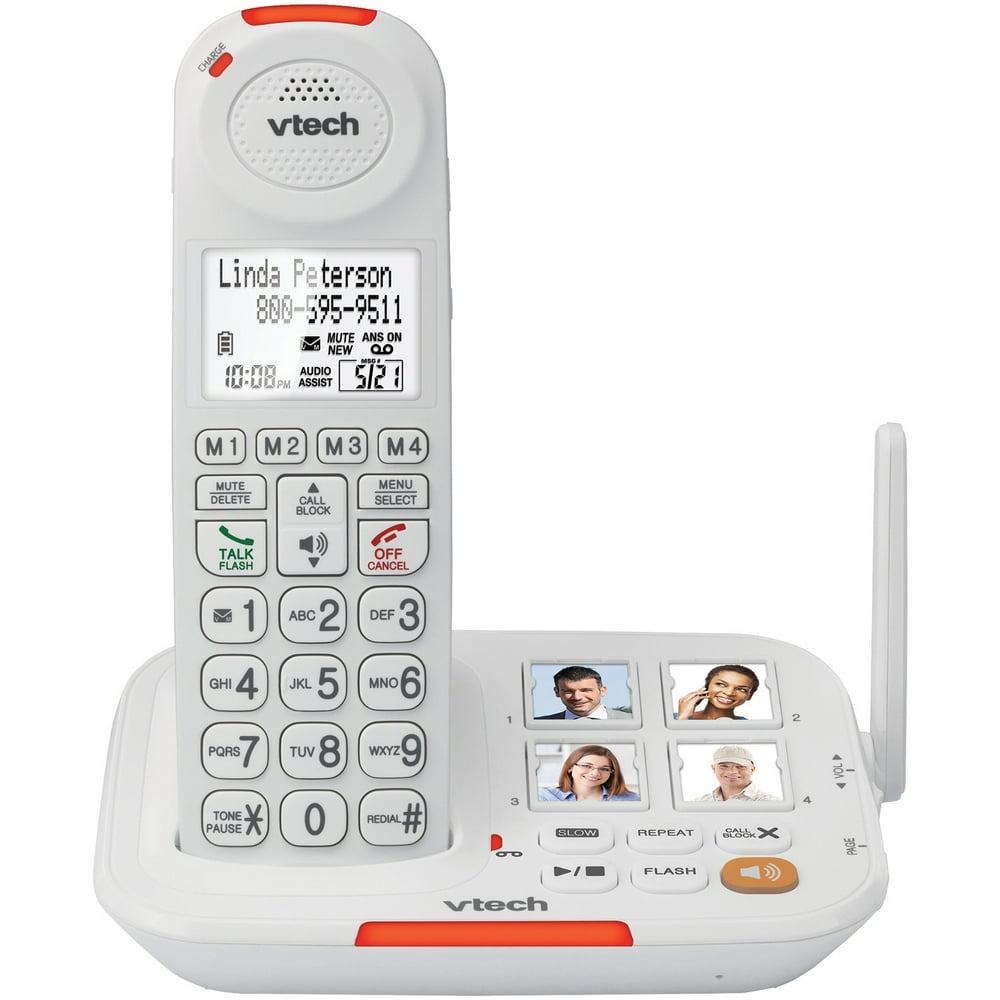 VTech VTSN5127 Amplified Cordless Answering System With Big Buttons