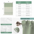 thumbnail image 6 of Sage Green Botanical Balloon Curtains 63 Inch Length for Living Room/Bedroom, Spring Floral Leaf Rod Pocket Privacy Door Curtains Decorative Tie Up Shade for Window 52"x63", 6 of 8