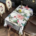thumbnail image 3 of Pioneer Flower Floral Print Pattern Rectangle Tablecloth 60"x120",Waterproof Polyester Rectangle Table Cloth, Wipeable Spillproof Polyester Tablecloth for Dining, Camping, Indoor and Outdoor, 3 of 6