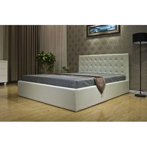 Greatime BS11112 Storage Bed, King, White