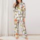 thumbnail image 2 of Balery Mushrooms Conjunto de Pijama con Estampado para Mujer, Conjunto de Dos Piezas con Manga Larga, Ropa de Dormir Suave con Bolsillos, Pijamas Cómodos-Small, 2 of 6