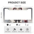 thumbnail image 3 of License Plate Frame Valentine's Day Gnome License Plate Cover Front Plates Frames Car Tag Frame 2 Pieces Valentine Decorations Quality Aluminum Metal License Plate Frames Car Accessories, 3 of 6
