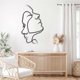 thumbnail image 5 of Line Face Metal Wall Art, Metal Line Art Wall Decor, 5 of 5