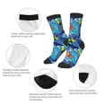 thumbnail image 3 of Fuzoiu Hawaiian Style Print Kids Socks For Boys Girls,Grip Crew Socks with Non Slip,Lightweight Stretch Crew Socks,Toddlers Crew Boot Socks, 3 of 5