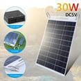 thumbnail image 1 of Panel Solar 30W panel solar 5V polisilicio dual USB al aire libre vida de la célula solar impermeable, 1 of 7