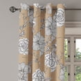 thumbnail image 3 of Ambesonne Grommet Curtain, , 50"x84", Dark Khaki White, 3 of 5