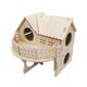 thumbnail image 2 of Casa para hámster, cabaña, hábitat, decoración, jaula, accesorios, casa para jerbos y ratones 19cmx15.5cmx15.5cm, 2 of 9