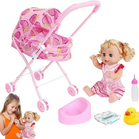Juguete Carriola Con Accesorios y Muñeca