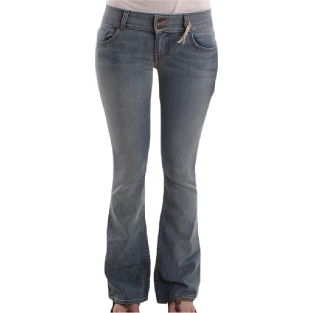 Vans Mujer Denim Flared Jeans, Gris, 7 Regular