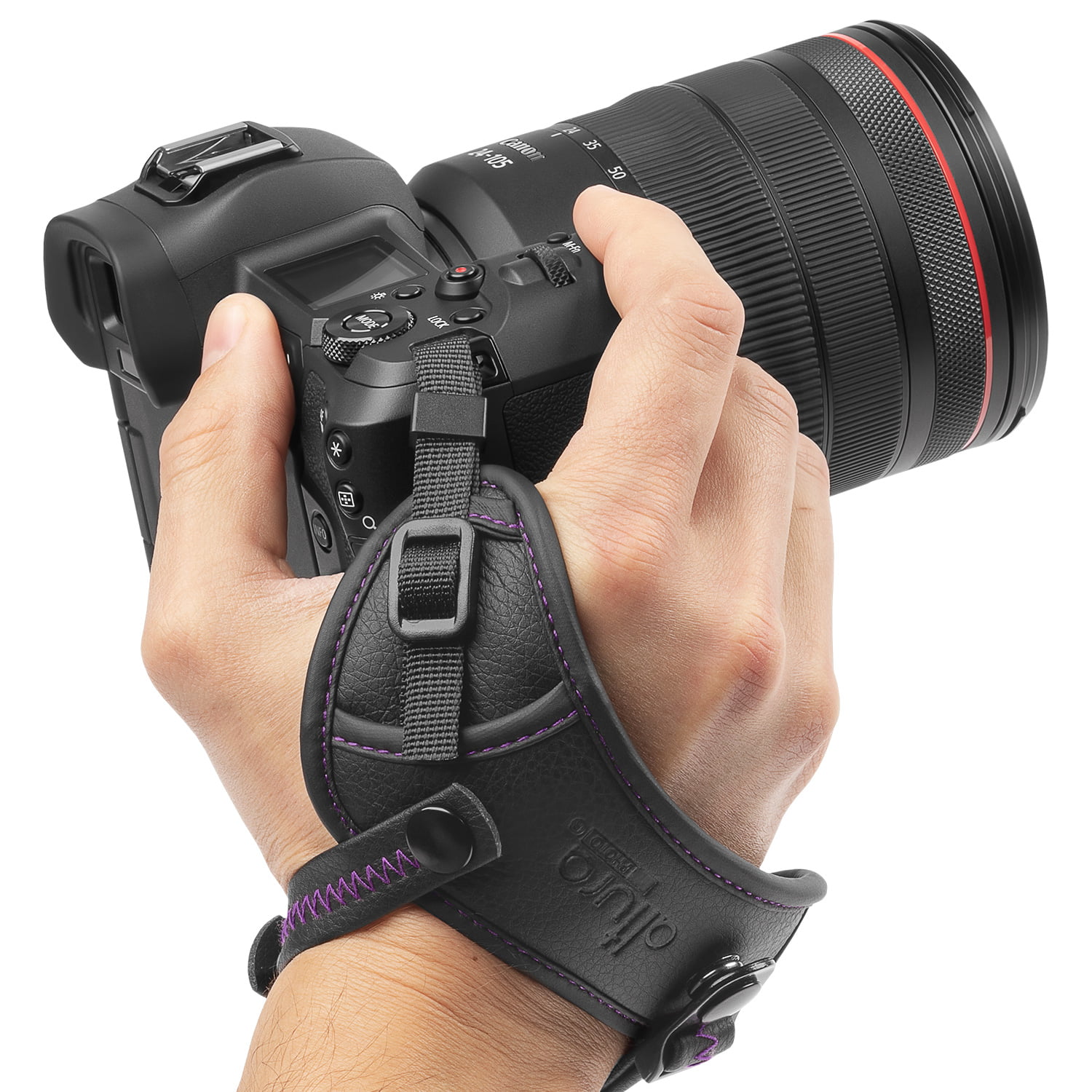 BLACK Panasonic DSLR camera buckle button mount clip waist belt clip holdster holder Nikon Sony Double Dual Shoulder Strap Belt Holster Adjustable Camera Waist Belt and Hand Grip Strap for Canon
