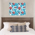 thumbnail image 3 of Hawaiian Style Blue Leaves Tapestry for Bedroom - Tapestry Wall Hanging Wall Tapestry for Dorm Wall Decor Home Decoration , Aesthetic Funny Tapestry 29 x 37in, 3 of 5