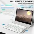 thumbnail image 6 of Kenke Case for iPad (A16) 11th Generation 11 inch 2025 with Keyboard,iPad 10th Generation 10.9 inch 2022 Detachable Bluetooth Keyboard Rechargeable,with Pencil Holder,Soft TPU Back Cover,Grey, 6 of 8