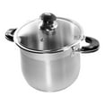 thumbnail image 3 of 20 Quart Stainless Steel Stock Pot with Lid - Heavy Duty Double Encapsulated Base - Large Stockpot for Soup, Pasta, Chili & More - Kitchen Cookware, 3 of 7