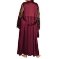 thumbnail image 4 of LilyLLL Women Sexy Lace Satin Silk Nightdress Lingerie Sleepwear Long Robe Plus Size, 4 of 4