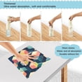 thumbnail image 3 of Yayeee 6 Pack Kitchen Dish Cloths Set for Washing Soft Drying Absorbent Microfiber Towels, Blue Cubes, 3 of 9