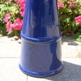 thumbnail image 4 of Ceramic Birdbath Outdoor Contempory Design Blue Tranquility, 4 of 5