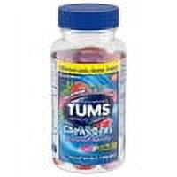 TUMS Chewy Bites Antacid Tablets for Chewable Heartburn Relief and Acid Indigestion Relief, Assorted Berries - 32 Count