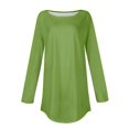 thumbnail image 4 of Green Womens Tops Womens Blouses Dressy Casual Fall Hippie Tshirts Shirts Long Sleeve Cute Tops Floral Tunics Tops Crew Neck Sweatshirts Shirts for Women, 4 of 5