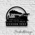 thumbnail image 5 of Handmadetneonsign Custom Locomotive Train Metal Wall Art with LED Light - Personalized Train Driver, 5 of 5