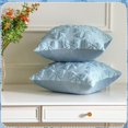 thumbnail image 4 of Juego de 2 fundas de almohada Mixweer Bow, color azul, 46 x 46 cm, 4 of 7