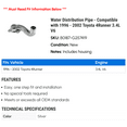 thumbnail image 2 of Water Distribution Line - Compatible with 1996 - 2002 Toyota 4Runner 3.4L V6 1997 1998 1999 2000 2001, 2 of 2