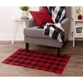 thumbnail image 4 of Design Imports CAMZ11259 Red & Black Buffalo Check Rag Rug, 26 x 40 cm, 4 of 6