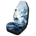thumbnail image 5 of Uourmeti Blue Floral Watercolor Print Auto Seat Cushion Cover 1 Pieces Set Front Car Seat Cover Full Surround Durable Suitable for Regular Car Seats Truck, 5 of 6
