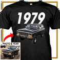 thumbnail image 3 of Muscle Car Personalized T-shirt, classic car custom photo & car year t-shirt,father's day Xmas gift for car guys ,car year classic car t-shirt (BK339), 3 of 4