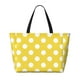 thumbnail image 2 of Disketp Yellow And White Polka Dot Bolsa de Playa de Gran Capacidad, Bolso Impermeable y a Prueba de Arena para Mujer, Ideal para Playa, Piscina y Natación, 2 of 7