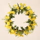 thumbnail image 5 of Corona de margaritas de 14 pulgadas para puerta principal, corona floral artificial, enredadera natural para interiores 35cm, 5 of 5