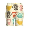 thumbnail image 2 of Haiem Vintage Cup Men's Pajama Short with Soft Woven Cotton Elastic Waistband Sleep Short-X-Large, 2 of 9