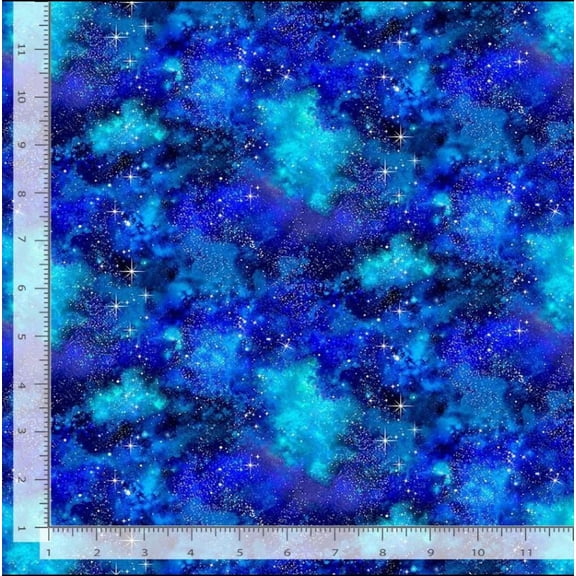 Cotton Galaxy Sky Space Stars Galaxies Timeless Treasures Cotton Fabric Print by the Yard (SPACE-CD4018)