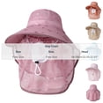 thumbnail image 2 of ROHUUQUE Women Boonie Hats UV Protection Full Face & Neck Cover Breathable Floral Ice Silk Tea-Picking Sun Hat for Outdoor Hot Pink, 2 of 5
