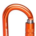 thumbnail image 3 of Mosquetón de seguridad de escalada en roca de aluminio 25KN Clip de hebilla Quickdraw para cuerdas de rappel de escalada en roca aparejo Orange Auto Soledad Mosquetón de escalada en roca, 3 of 8