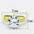thumbnail image 2 of Bague en Acier Inoxydable avec Grade AAA CZ Transparent pour Femmes Style Pierre Claire TK1408 Taille 8, 2 of 5