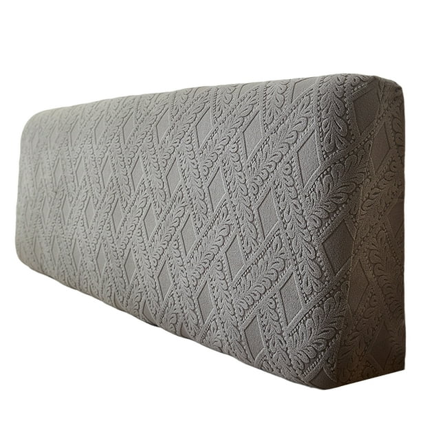 Advancent Funda duradera para cabecero de cama, antidecoloración, de tejido elástico, antipelusas. Juegos de cama gris 120cm de altura 50-60cm
