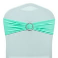 thumbnail image 5 of MDS Pack of 50 Spandex Chair Sashes Bow Ties With Buckle for Wedding - sea green, 5 of 7