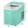 Costway Compact Home Ice Maker Portable, Electric, Quiet & Efficient