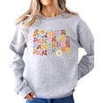 thumbnail image 3 of Panthers Sweatshirt for Women, Teens & Youth Retro Colorful Football Sweater Gray Sweatshirt Adult Small, 3 of 4