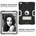 thumbnail image 3 of iPad 5th/ 6th Generation Case, New iPad 9.7 inch 2017/2018 Shockproof Kickstand Cover with HD Screen Protector Film - Black/Gray, 3 of 4
