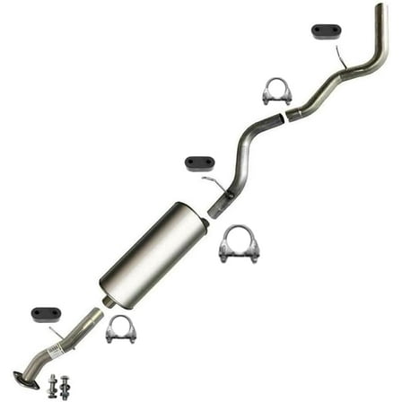 Stainless Steel Exhaust System Kit Compatible with 2002–2006 Chevrolet Avalanche 1500 5.3L & 2000–2006 Chevrolet Suburban 1500 5.3L – Direct Fit