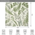 thumbnail image 5 of Fern Leaf Leaves Sage Green Shower Curtain for Bathroom Decor 72Wx72H Rural Eucalyptus Plant Natural Farmhouse Floral Botanical Art Printed Fabric Polyester Waterproof 12 Pack Plastic Hooks, 5 of 6