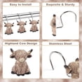 thumbnail image 3 of Highland Cow Shower Curtain Hooks Funny Rustic Western Cowboy Farmhouse Bathroom Decor Cute Resin Rings Kids 12 PCS$$Home Decor, Kitchen, & Other, 3 of 6