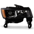 thumbnail image 2 of AKKON - Fits 2017-2021 Jeep Grand Cherokee SUV [Halogen Type] Projector Black Interior Headlight Passenger Right Replacement, 2 of 7