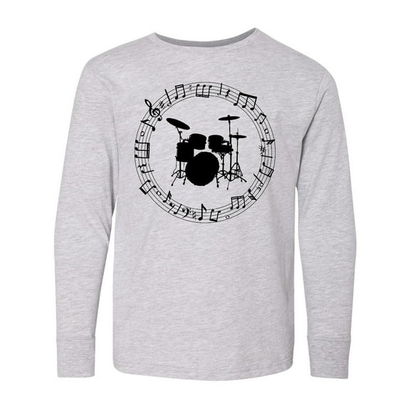 Inktastic Drummer Percussionist Music Long Sleeve Youth T-Shirt