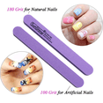 thumbnail image 3 of Limas de uñas para uñas acrílicas, limas de pulido de uñas de grano, tablas de esmeril de doble cara, limas de manicura para uñas naturales profesionales Jormftte CPB-DE-LYY195-2, 3 of 5