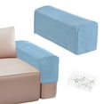 thumbnail image 1 of Fundas para brazos de sofá Uxcell para reposabrazos de 17.71 a 20" Longitud Antideslizantes Estirables [Azul], 1 of 7