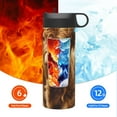 thumbnail image 6 of Sikiie Cute Calf Butterflies A Print 18OZ Insulated Straw Cup, Portable Leak-proof Sports Water Bottle, Stainless Steel Water Cup Suitable for Home and Outdoor, 6 of 8