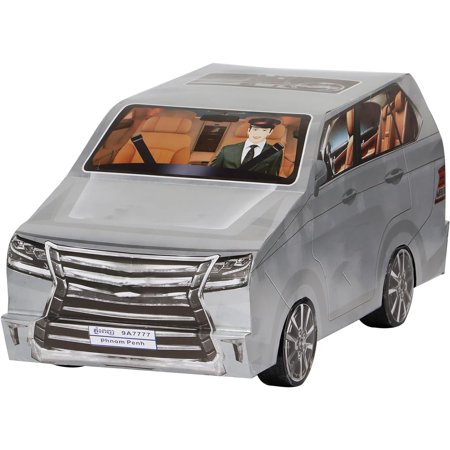 Ancestor Money - Joss Paper Car Papercraft, Sacrificial Supplies for Hungry Ghost Festival All Souls Day Ching Ming Festival (Semi-manufactured)
